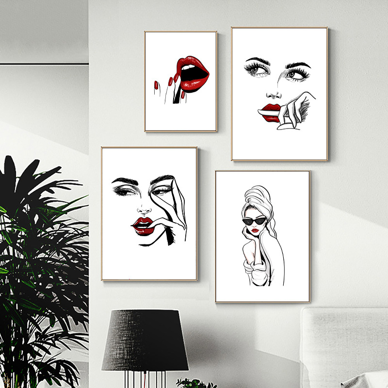 Makeup Is Beauty Quotes - Póster de maquillaje de moda nórdica,