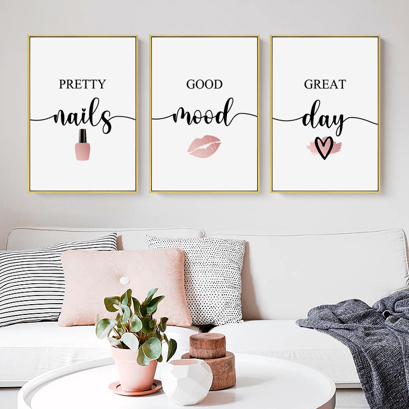 Makeup Is Beauty Quotes - Pósteres de maquillaje con citas de