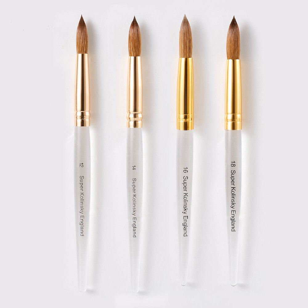 Blush Brush Kabuki - Pincel de uñas Kolinsky para manicura,