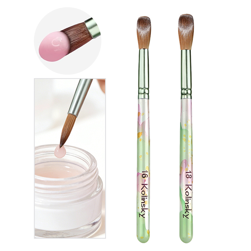 Blush Brush Kabuki - Pincel de Uñas Acrílicas Kolinsky de
