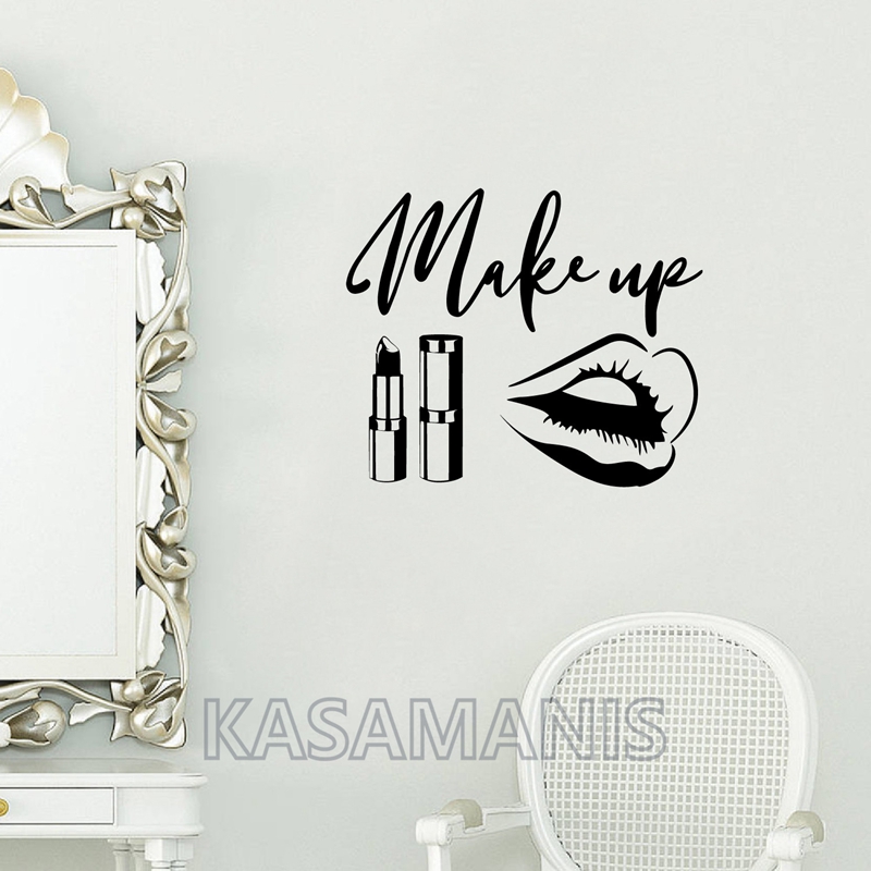 Makeup Is Beauty Quotes - Calcomanías de arte de pared con