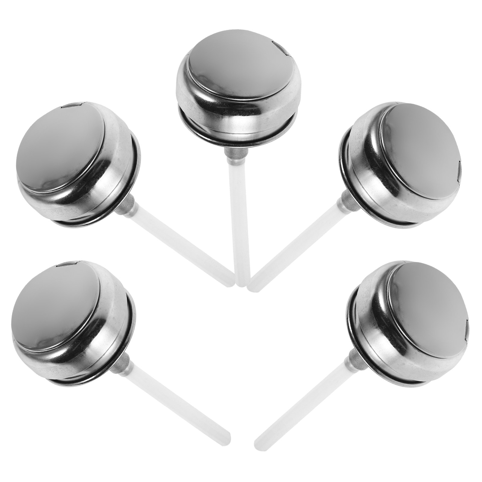 5 tapas dispensadoras de acero - Beauty For Makeup reseña y precio