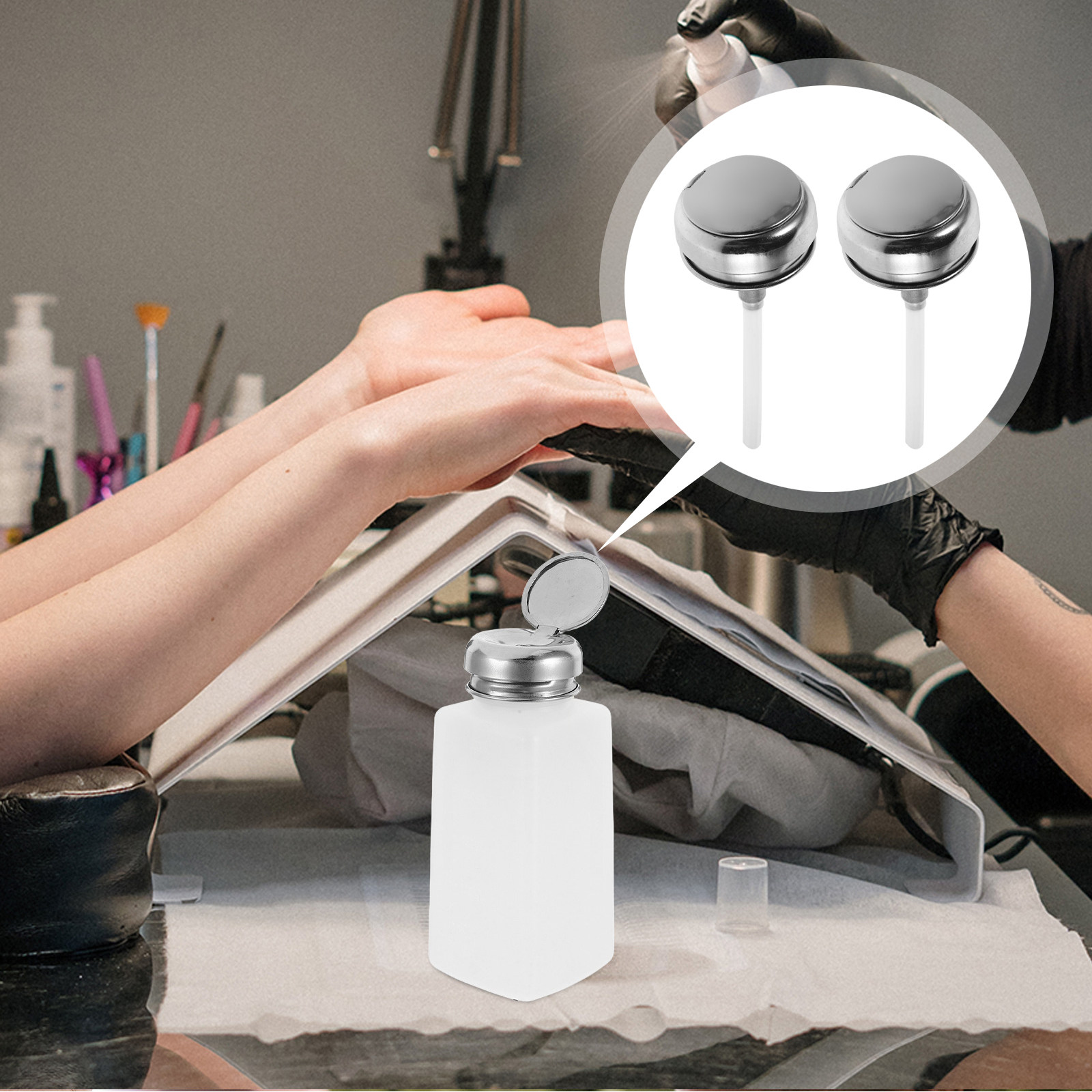 5 tapas dispensadoras de acero - Beauty For Makeup reseña y precio