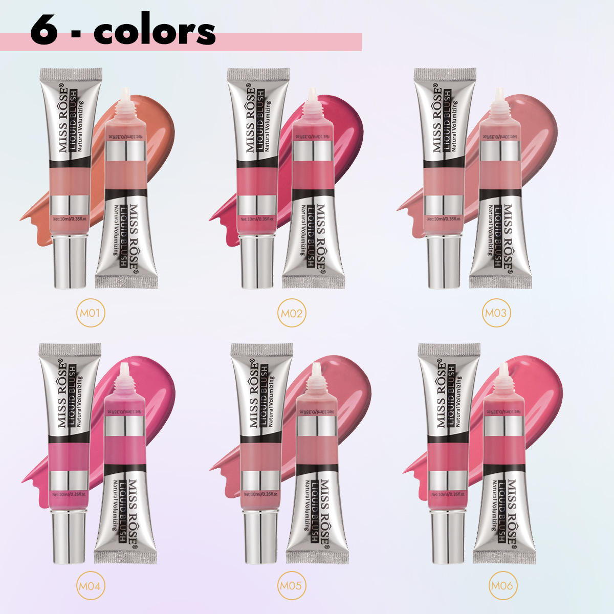 MISS ROSE Rubor Líquido de 12  - Beauty Rose Makeup reseña y precio