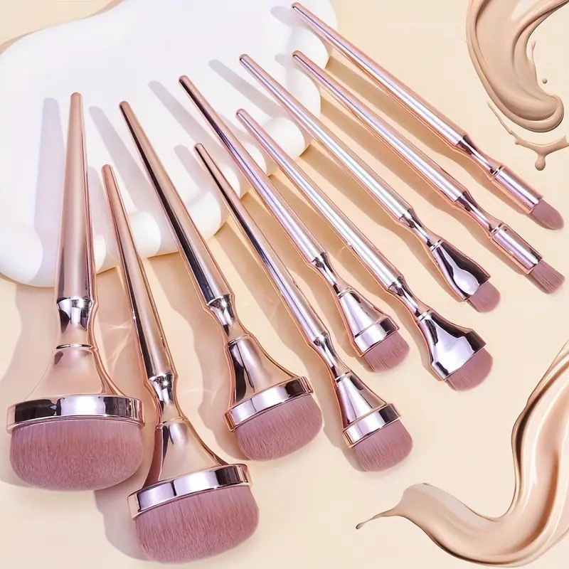 Set de 9 Brochas de Maquillaje - Beauty Rose Makeup reseña y precio