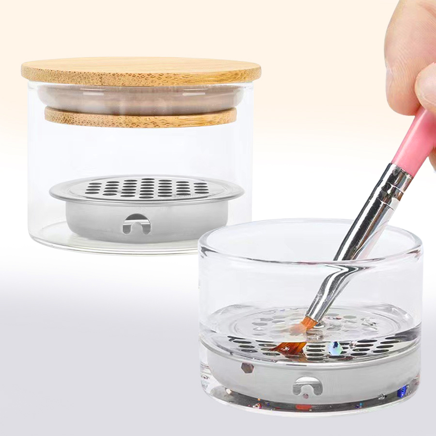 Vaso limpiador de pinceles par - Blush Brush Kabuki reseña y precio