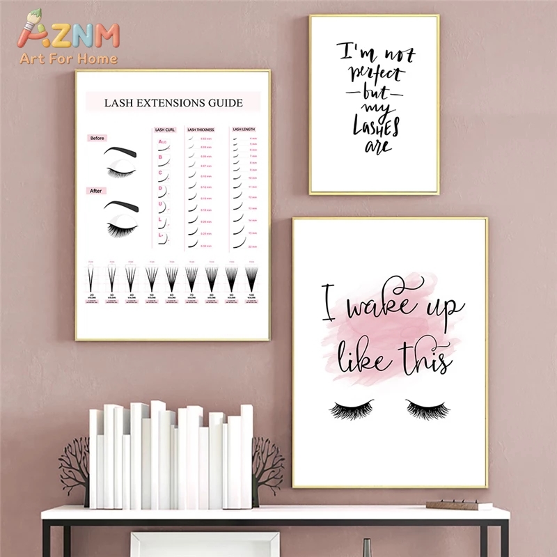 AZNM Lienzo Decorativo con Guí - Makeup Is Beauty Quotes reseña y precio