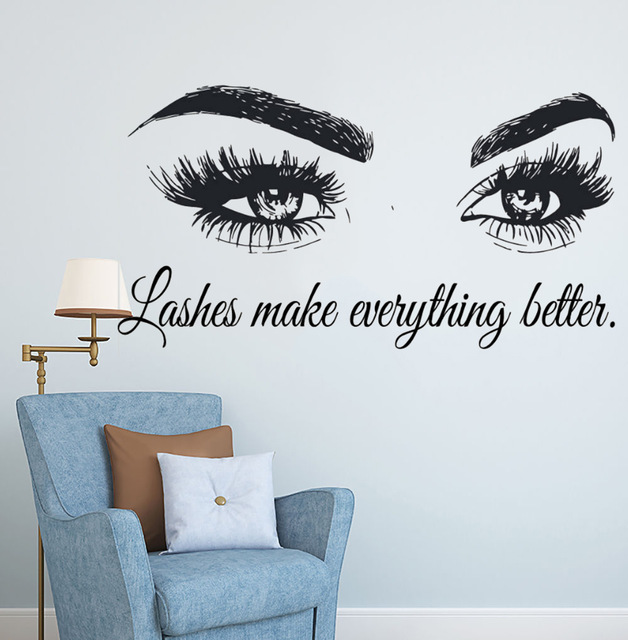 Calcomanía de vinilo para pare - Makeup Is Beauty Quotes reseña y precio