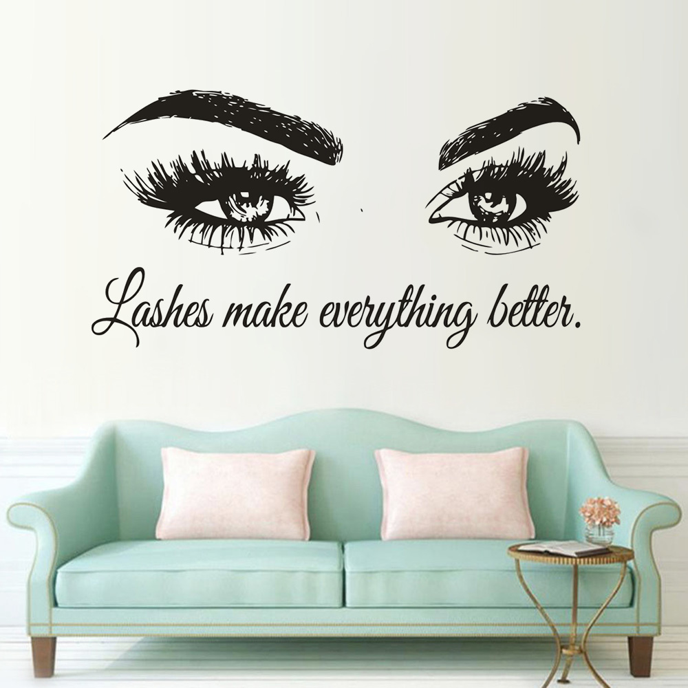 Calcomanía de vinilo para pare - Makeup Is Beauty Quotes reseña y precio