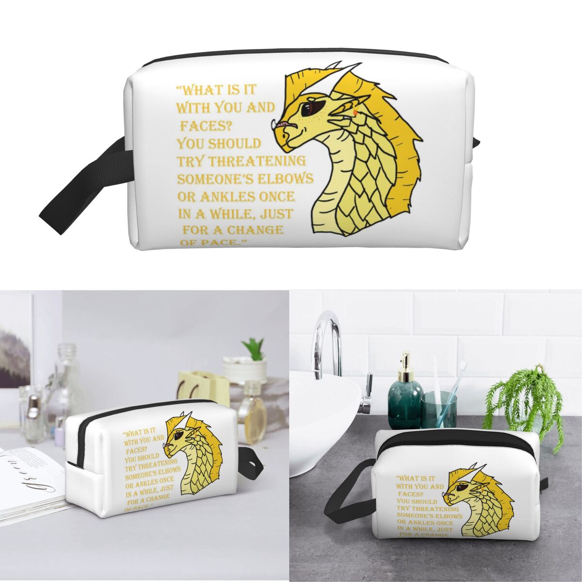 Qibli Quote - Bolsa de maquill - Makeup Is Beauty Quotes reseña y precio