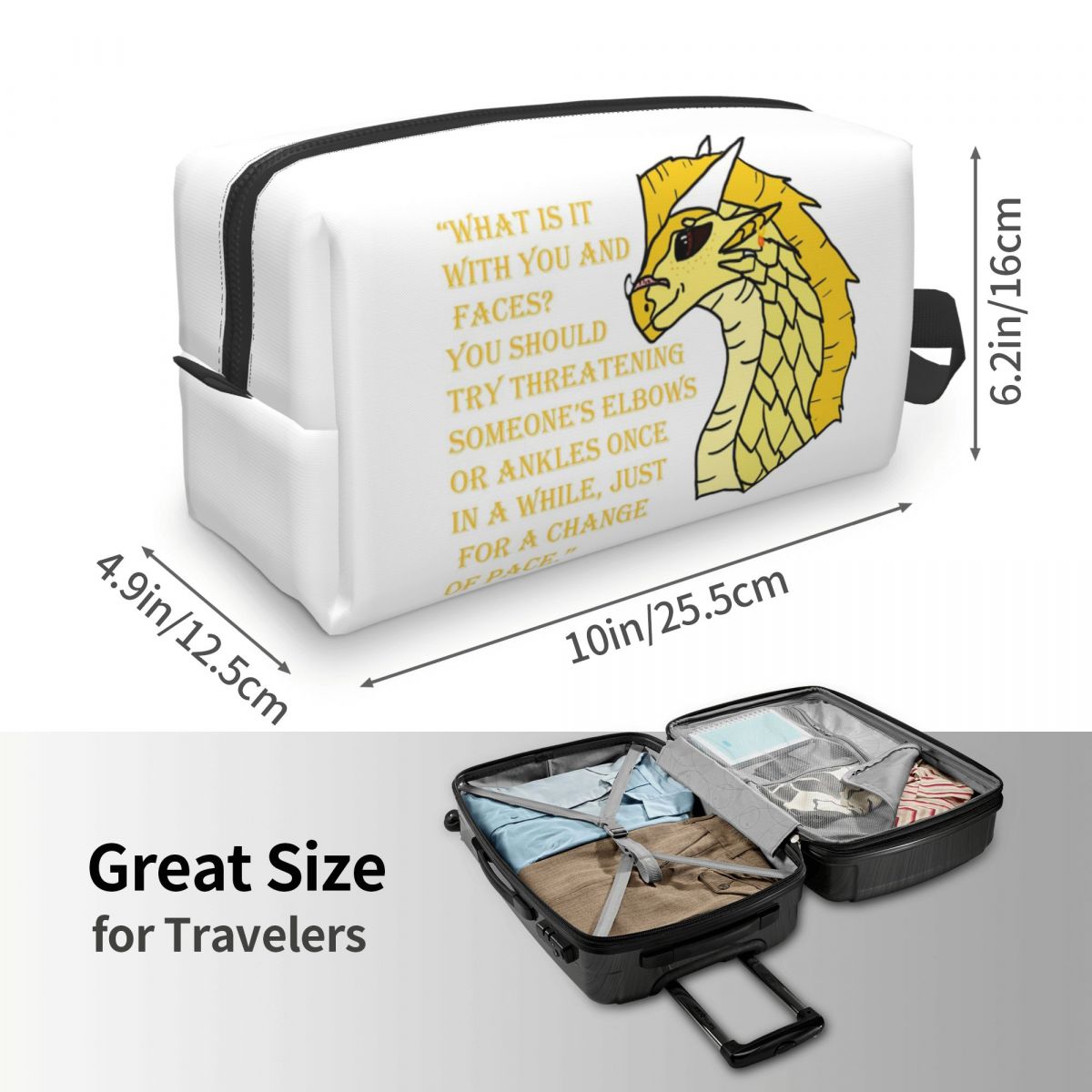Qibli Quote - Bolsa de maquill - Makeup Is Beauty Quotes reseña y precio