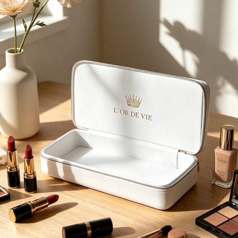 Bolsa de cosméticos blanca de  - Beauty Makeup Dior reseña y precio