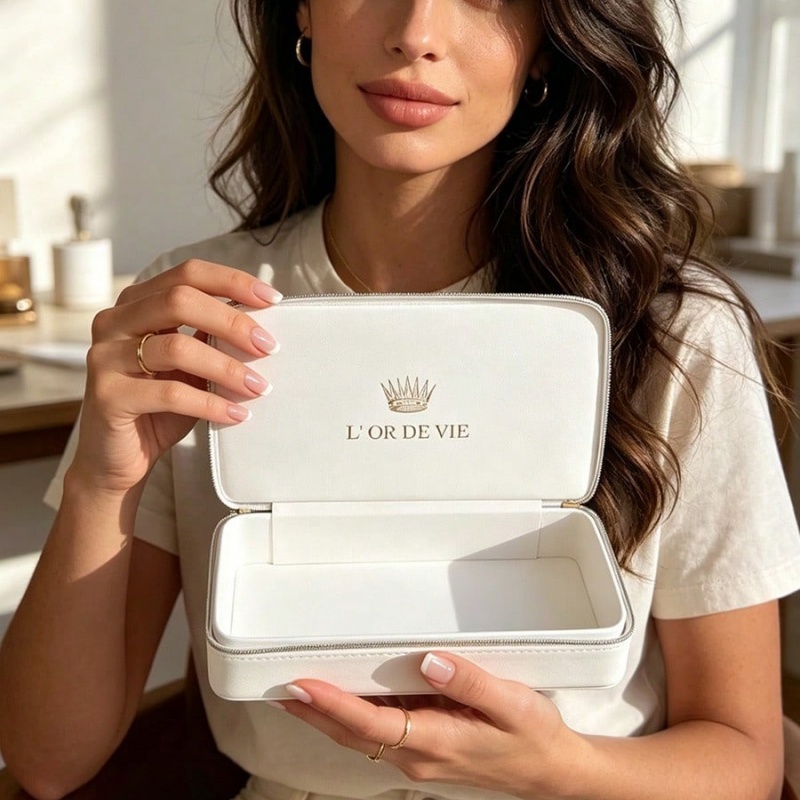Bolsa de cosméticos blanca de  - Beauty Makeup Dior reseña y precio