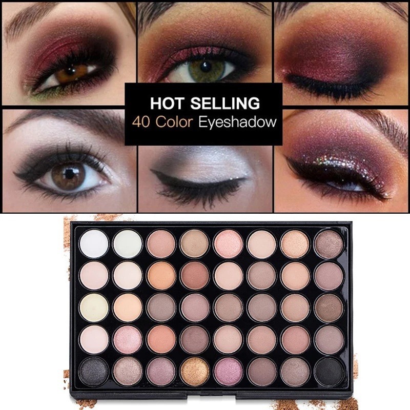 Paleta de Sombras de Ojos de 4 - Eyeshadow Glitter Pigment reseña y precio