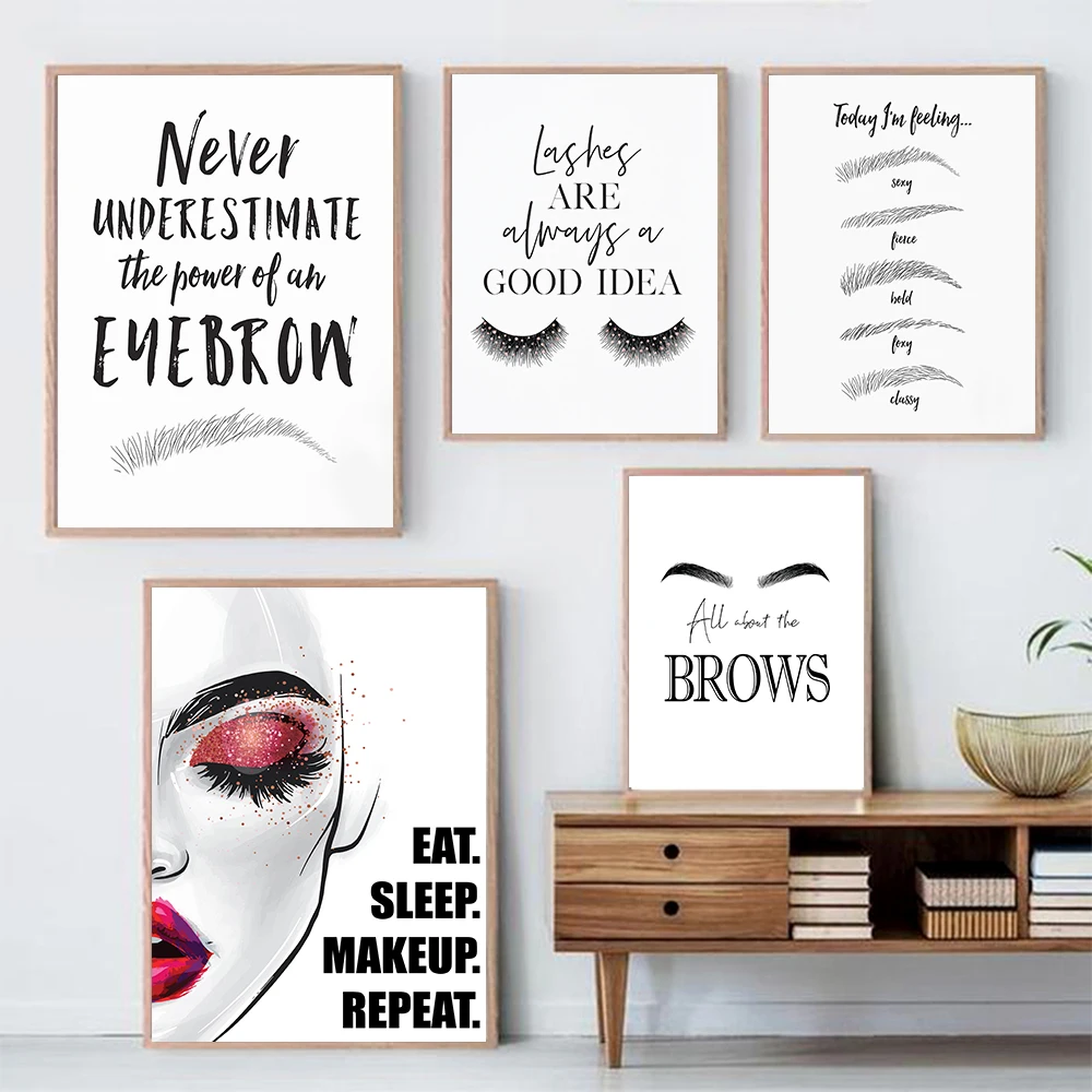 Lienzo de maquillaje de moda,  - Makeup Is Beauty Quotes reseña y precio